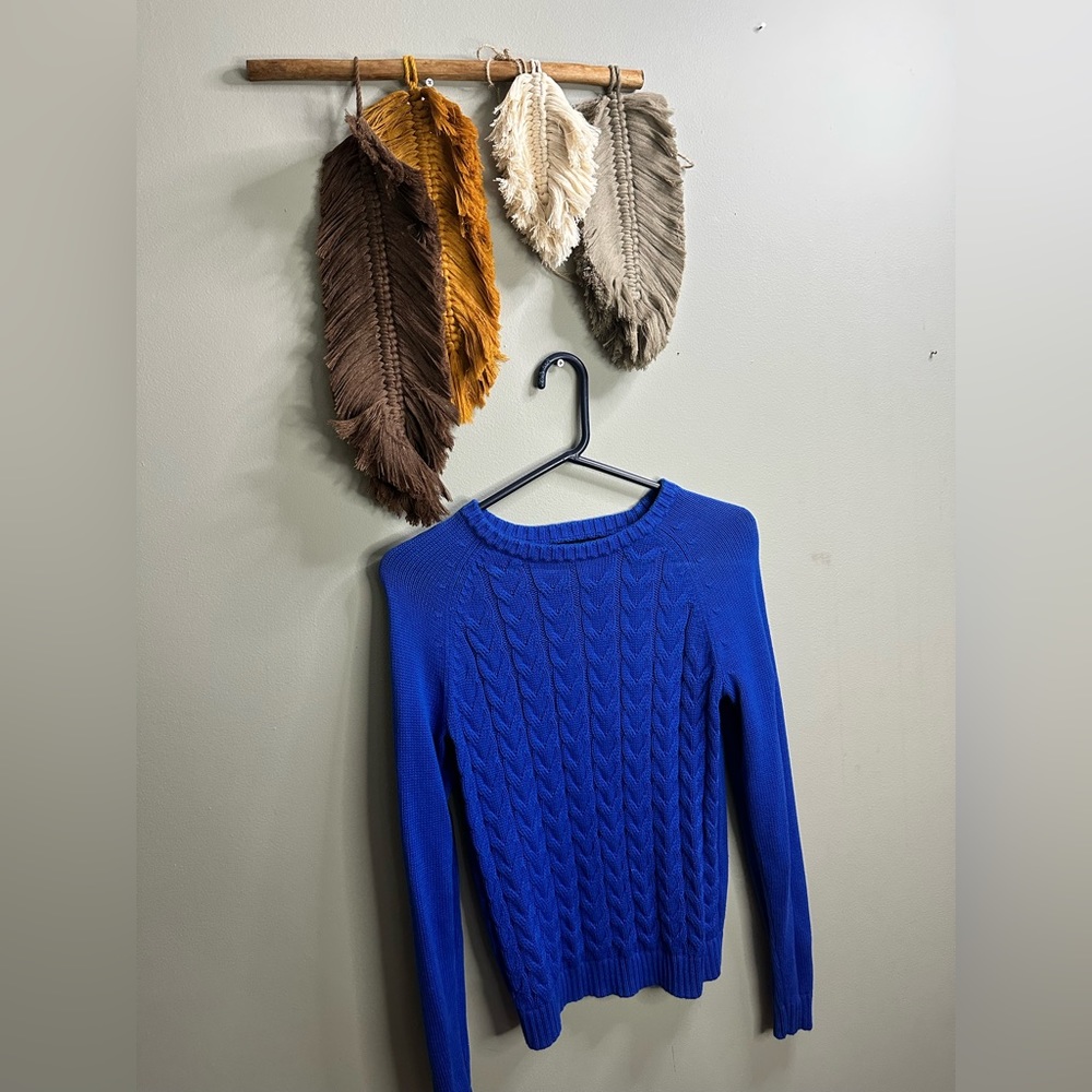 Royal Blue Knitted Sweater
